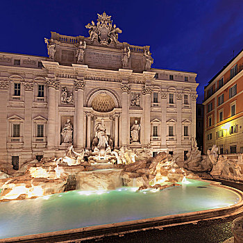 喷泉,黎明,罗马,拉齐奥,意大利,欧洲