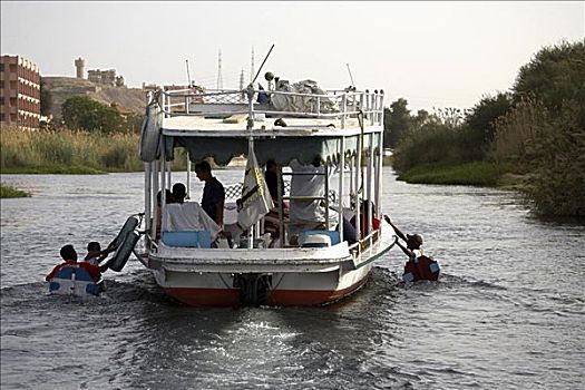 游船,尼罗河,河,阿斯旺,埃及