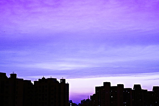 上海的晚霞
