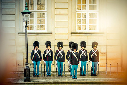 欧洲,丹麦,哥本哈根,宫殿,守卫,皇家卫兵