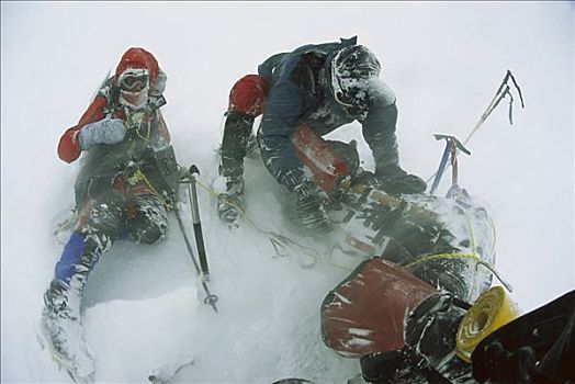 攀登者,暴风雪,路线,南乔治亚