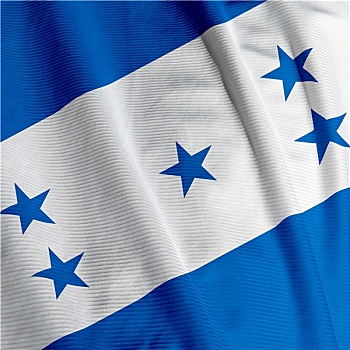 洪都拉斯,旗帜,特写