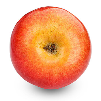 新鲜,红苹果,隔绝,白色背景,裁剪,小路