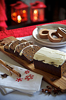 香料面包,蛋糕,圣诞节