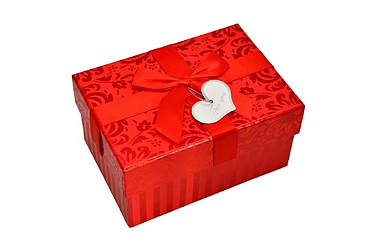 红色,礼盒,绸缎,丝带,蝴蝶结