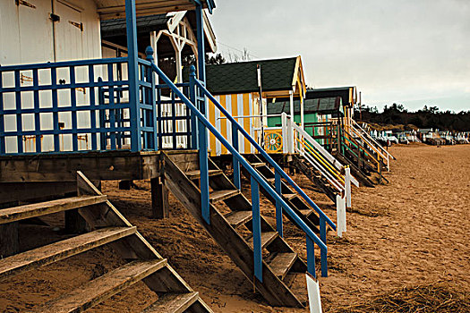 海滩小屋,冬天