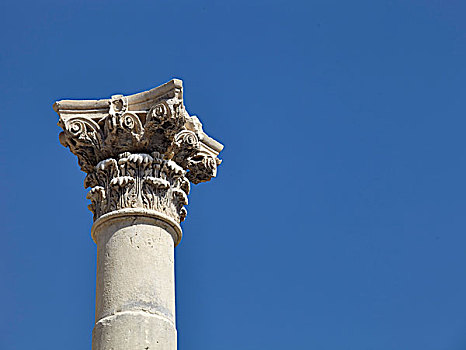 历史,柱子,蓝天,城门,马耳他