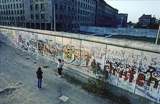 男人,照片,女人,柏林墙,柏林,德国