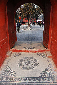 河南洛阳白马寺内景