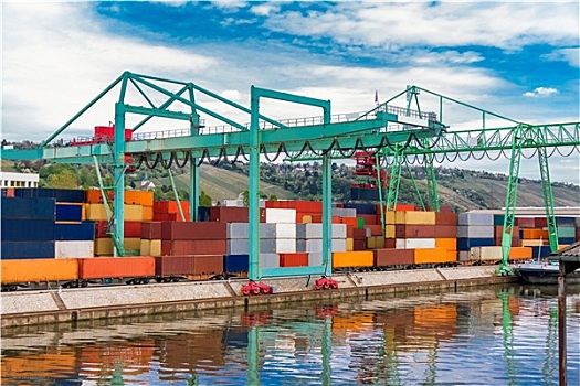 港口,码头,进口,出口贸易,货物