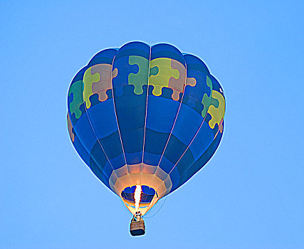英格兰,约克郡东区,热气球,高处