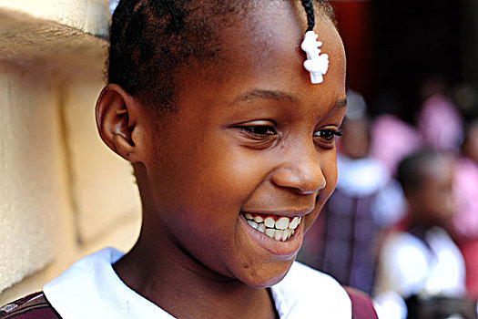 haiti,port,au,prince,carrefour,portrait,of,schoolgirl,smiling