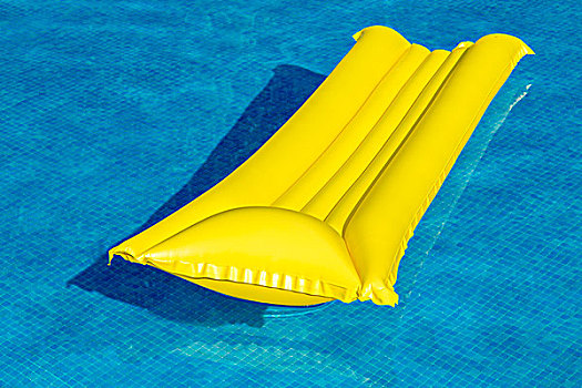 黄色,气垫,游泳池