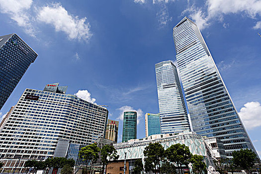上海浦東陸家嘴的豪華建筑