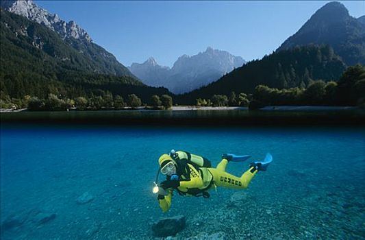 潜水者,高山湖