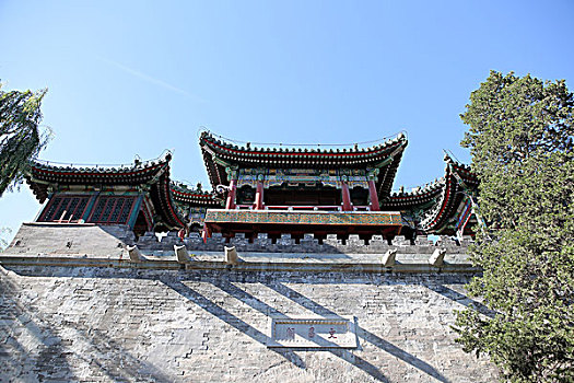 北京颐和园中国元素背景图片照片