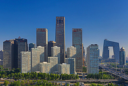 中国,北京,城市,国贸,地区,天际线,东方,环路,央视大楼