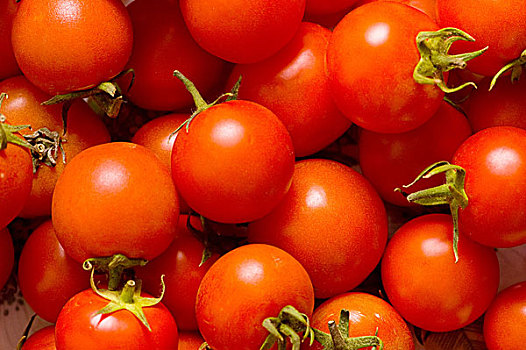 许多,红色,西红柿,放置,市场
