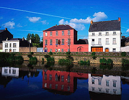 房子,河,基尔肯尼郡,爱尔兰