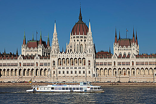 风景,上方,多瑙河,议会,害虫,布达佩斯,匈牙利,欧洲