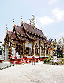 寺院,庙宇,清迈,泰国,亚洲