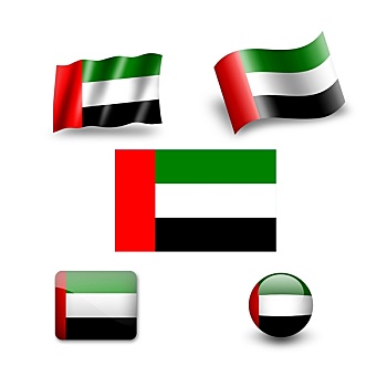阿拉伯,酋长国,旗帜,象征