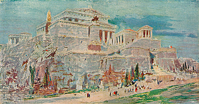 雅典卫城,雅典,罗马人,修复,艺术家