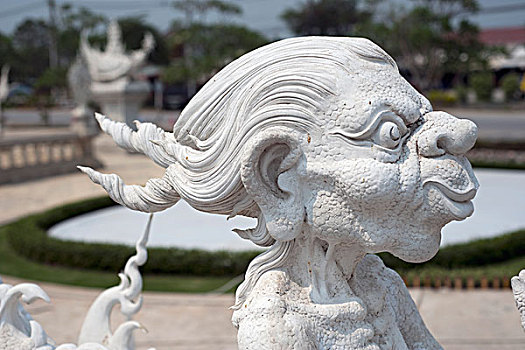 雕塑,鬼怪,清莱,泰国