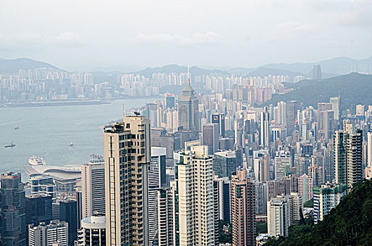 香港太平山远眺