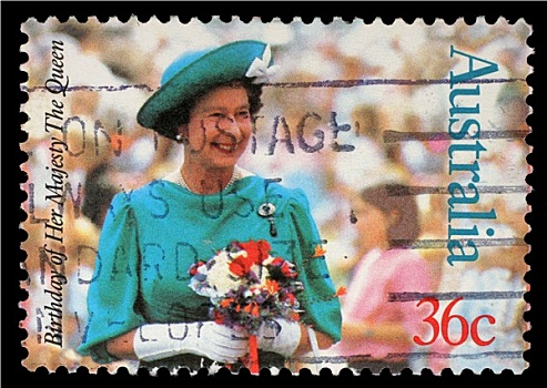 邮票,澳大利亚,伊丽莎白二世女王