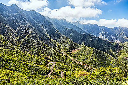 自然,风景,绿色,山,山谷