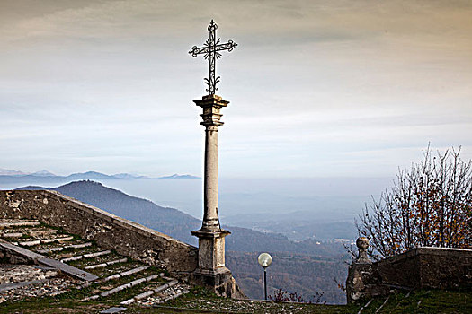 石头,十字架,蒙特卡罗,伦巴第,意大利,欧洲