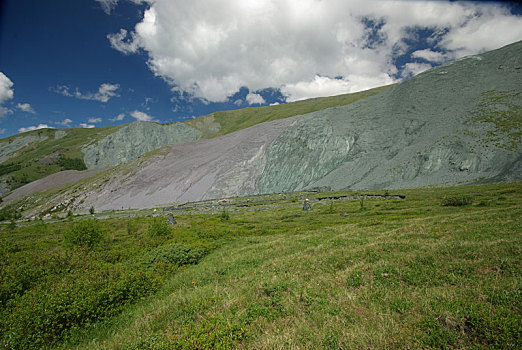 山景,高地,山峰,峡谷,山谷,石头,斜坡