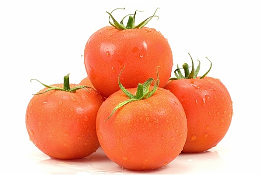 堆积,新鲜,西红柿
