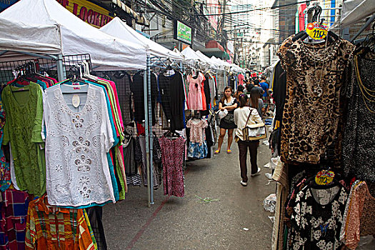 商业,街道,出售,曼谷,泰国