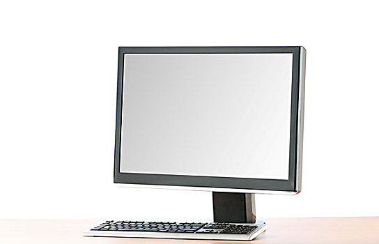宽,显示屏,电脑,隔绝,白色