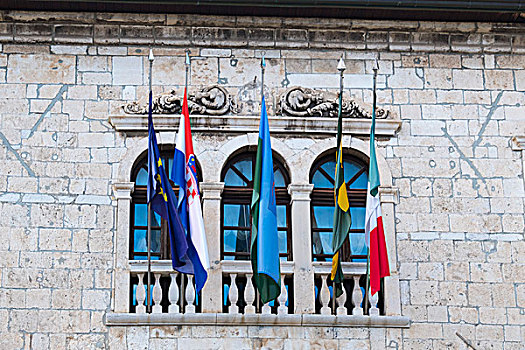 克罗地亚,伊斯特利亚,旗帜,城市