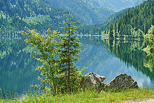 风景,高山湖