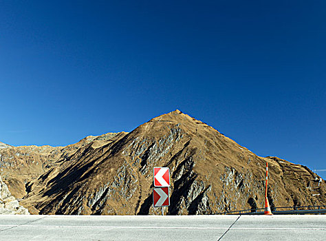 道路,山峰,背景