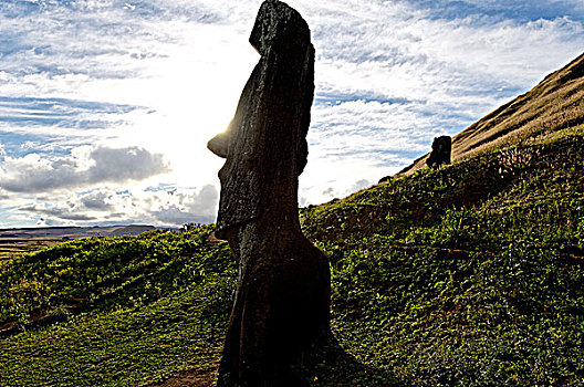 复活节岛,拉诺拉拉库,复活节岛石像