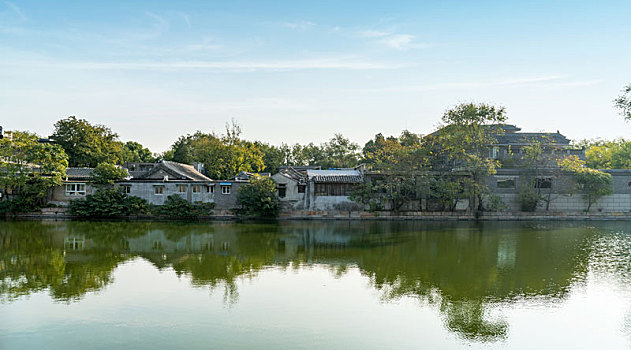 湖边房屋,北京