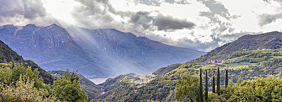 风景,加尔达湖,意大利