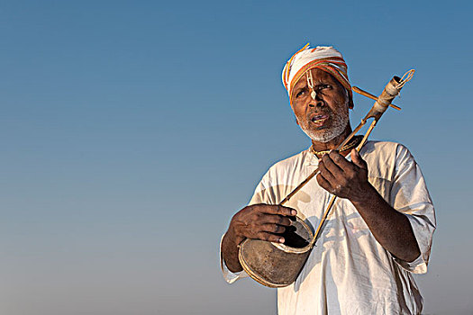 音乐人,演奏,传统,器具,北方邦,印度,亚洲