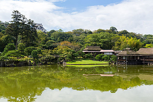 日式庭园,城堡