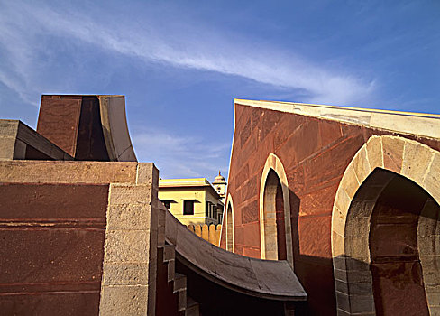 日晷,简塔曼塔天文台,观测,斋浦尔,拉贾斯坦邦,印度