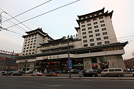 华侨大厦,中国,北京,全景,风景,地标,建筑,传统