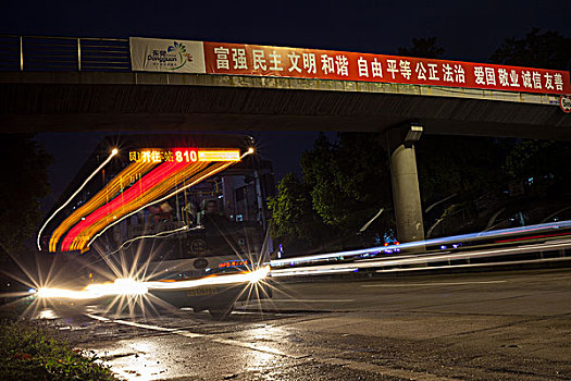 公路,速度,汽车,夜晚