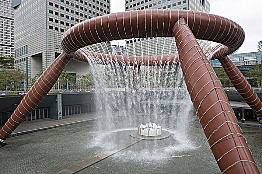 喷泉,财富,新加坡