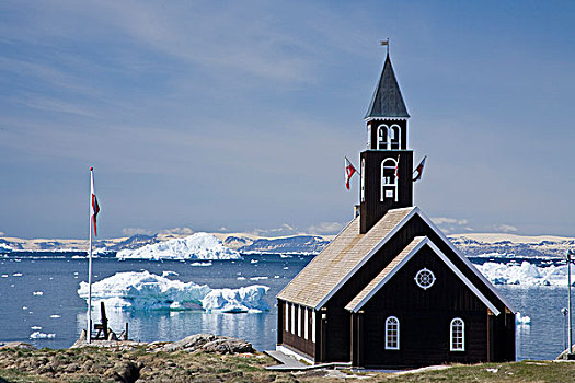 锡安山,教堂,伊路利萨特,格陵兰