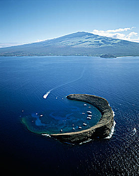 夏威夷,毛伊岛,风景,莫洛基尼岛,大幅,尺寸